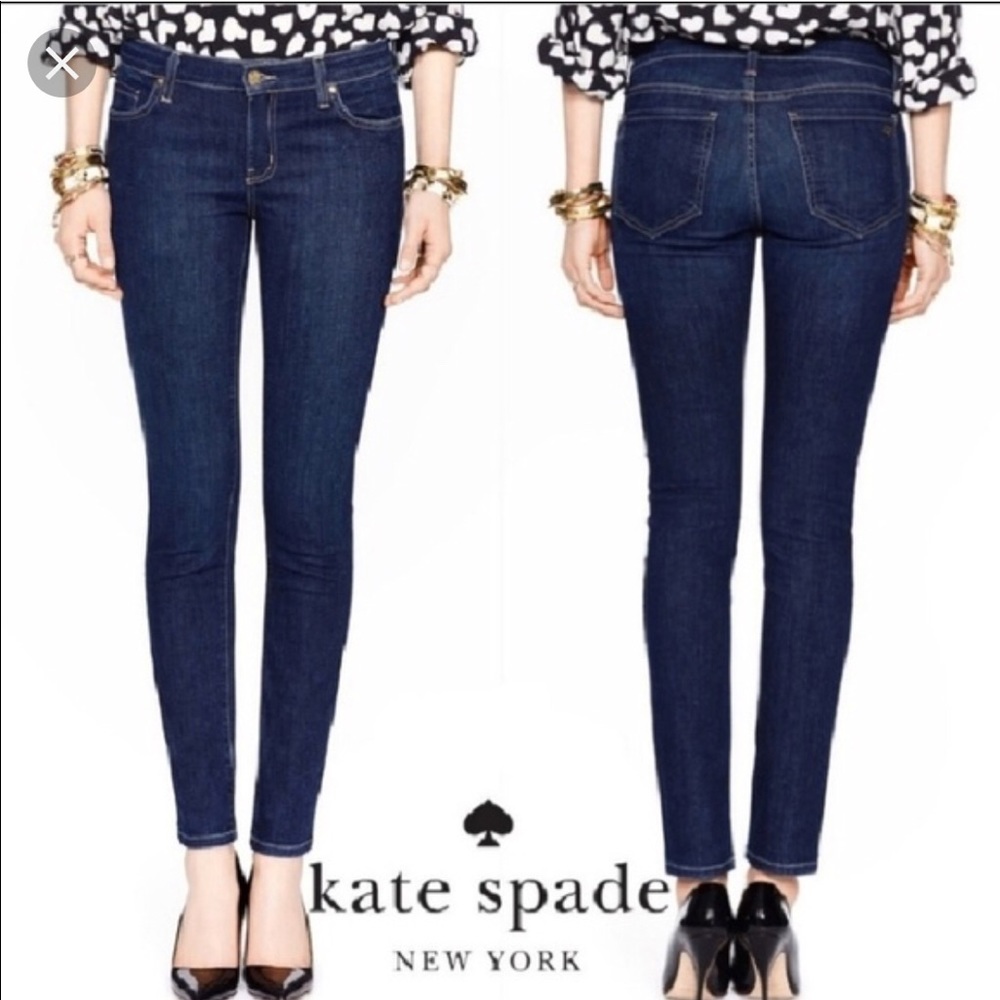 Kate Spade Blue Broome Street Skinny Jeans